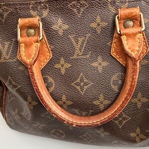 Louis Vuitton Brown and Tan Monogram Bag
